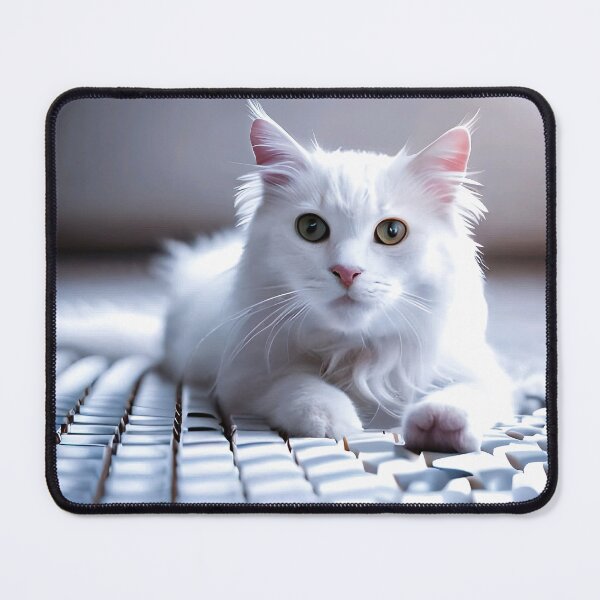 Item preview, Adorable white cat, for digital prints designed and sold by Printframes.