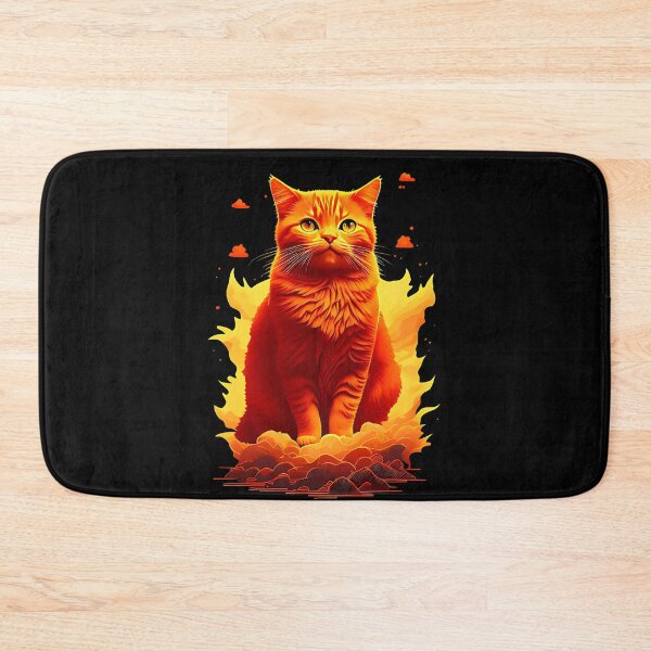 Item preview, Adorable Hellfire Orange Cat Design designed and sold by Cuteosaur.