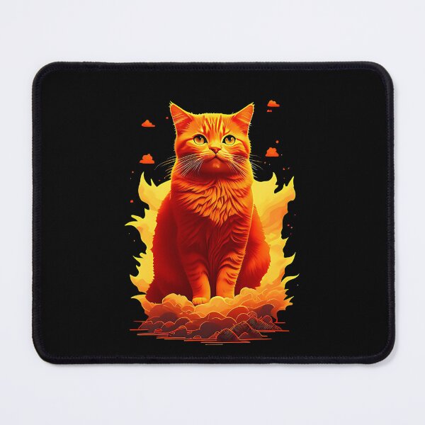 Item preview, Adorable Hellfire Orange Cat Design designed and sold by Cuteosaur.