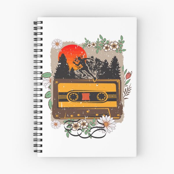 Item preview, Running man old music tape cassette Florals  designed and sold by HomeCoquette.