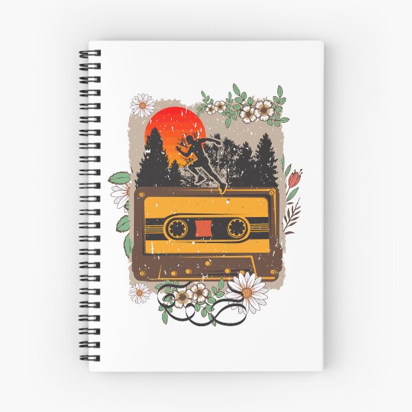 Item preview, Running man old music tape cassette Florals  designed and sold by HomeCoquette.