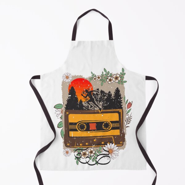Item preview, Running man old music tape cassette Florals designed and sold by HomeCoquette.