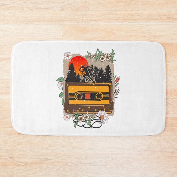 Item preview, Running man old music tape cassette Florals  designed and sold by HomeCoquette.