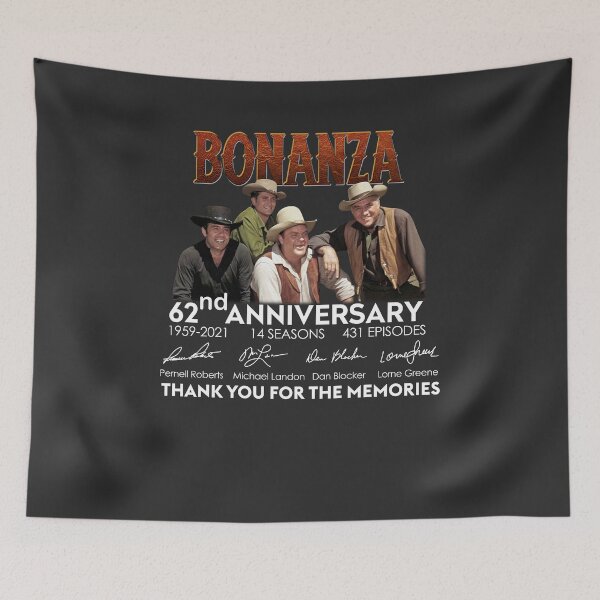 Artikelvorschau, Bonanza 62. Jahrestag 1959 2021 Little Joe Eric Hoss Cartwright Ben Cartwright Geschenk Grafik Unisex Love Shirt entworfen und verkauft von MaryWhi43.