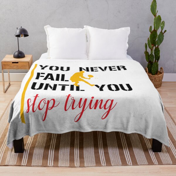 Item preview, You Never Fail Until You Stop Trying. designed and sold by PODgraphics.