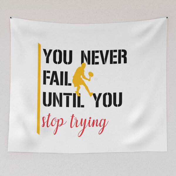 Item preview, You Never Fail Until You Stop Trying. designed and sold by PODgraphics.