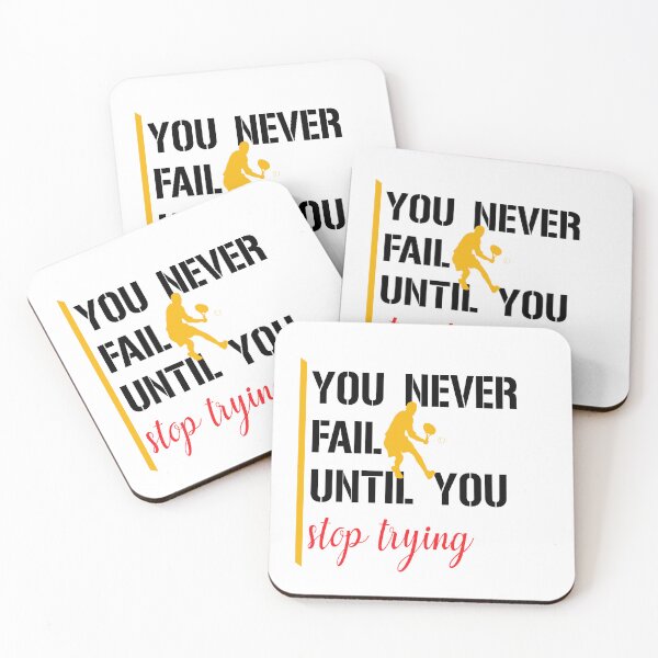 Item preview, You Never Fail Until You Stop Trying. designed and sold by PODgraphics.