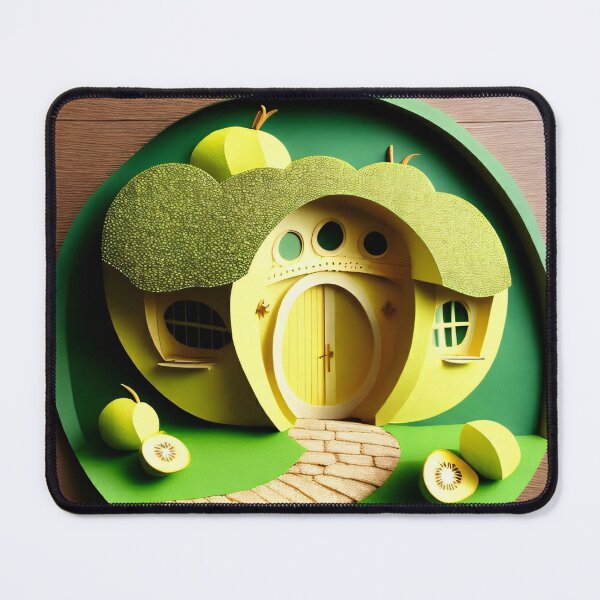 Item preview, Golden Kiwifruit Inspired Chalet Papercut designed and sold by MMDigitalArt.