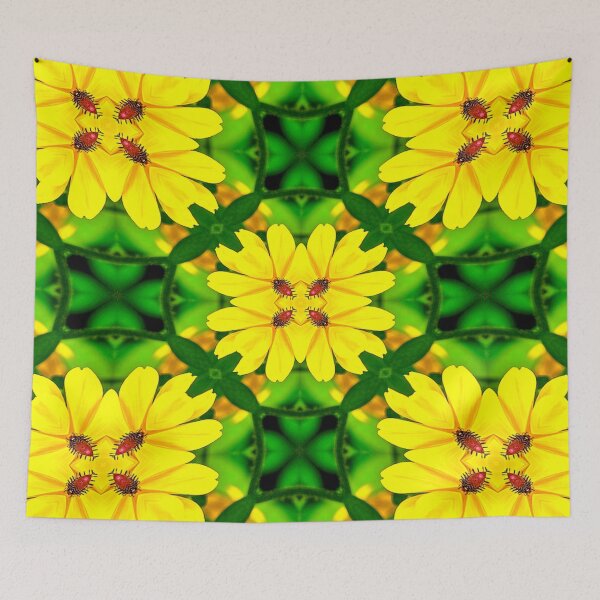 Item preview, Happy Yellow Flower Pattern designed and sold by Patternflower.