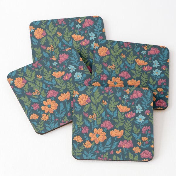Item preview, flowers patten orange red blue designed and sold by jkrphoto.