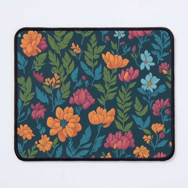 Item preview, flowers patten orange red blue designed and sold by jkrphoto.