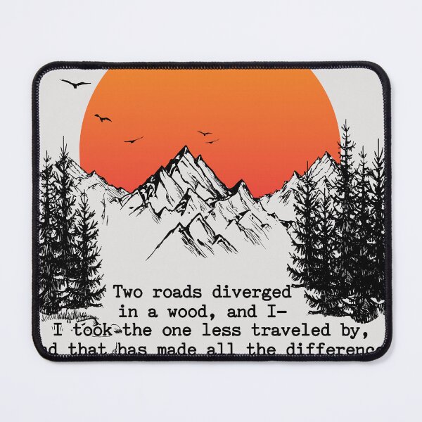 Item preview, Robert Frost Quote - Road Less Travelled designed and sold by artsy78.