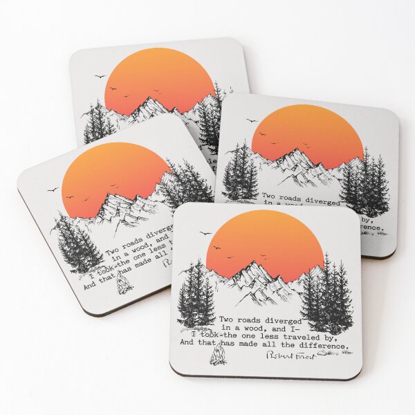 Item preview, Robert Frost Quote - Road Less Travelled designed and sold by artsy78.