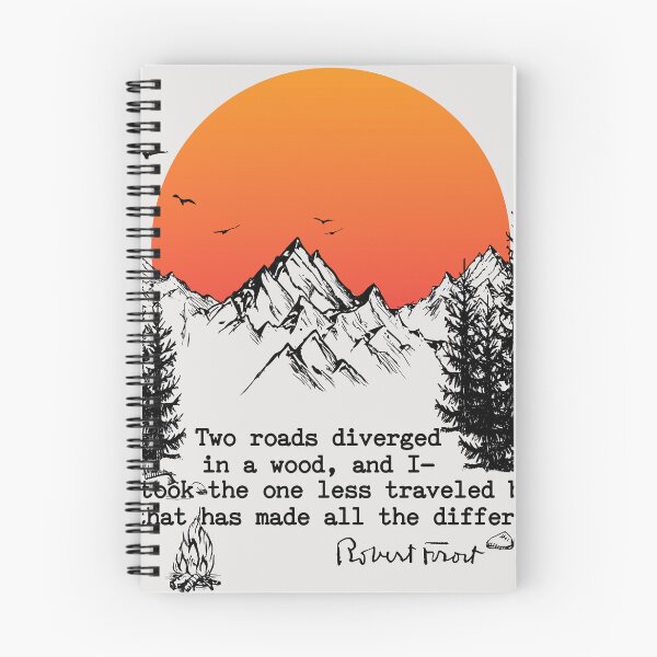 Item preview, Robert Frost Quote - Road Less Travelled designed and sold by artsy78.