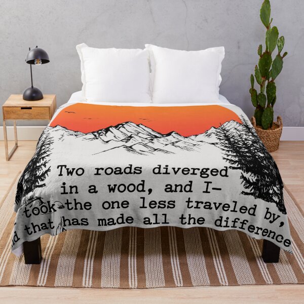 Item preview, Robert Frost Quote - Road Less Travelled designed and sold by artsy78.
