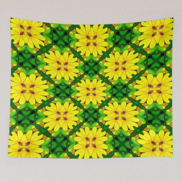 Item preview, Happy Yellow Flower Pattern designed and sold by Patternflower.