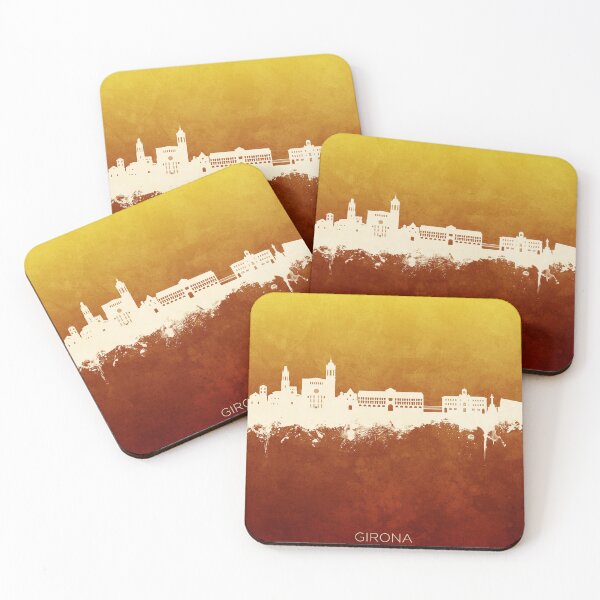 Item preview, Girona Spain Skyline designed and sold by ArtPrints.
