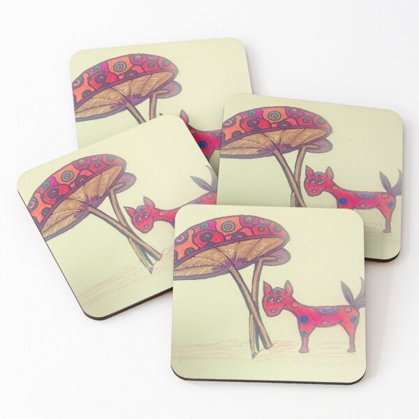 Item preview, Hey Mushroom and a Three Tailed Horse Dog designed and sold by erinelise209.