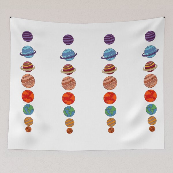 Item preview, Colors planet solor system designed and sold by Daizydrawshop.