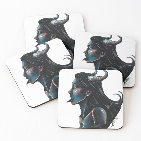 Item preview, Demon Girl Portrait  designed and sold by I-Am-Daley.