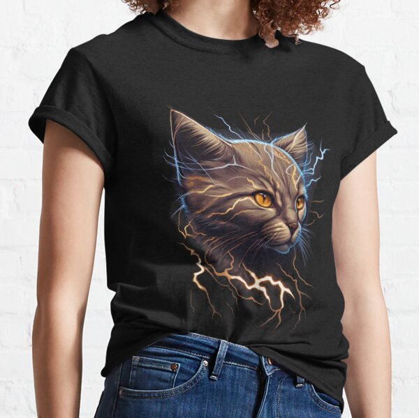 lightning cat shirt