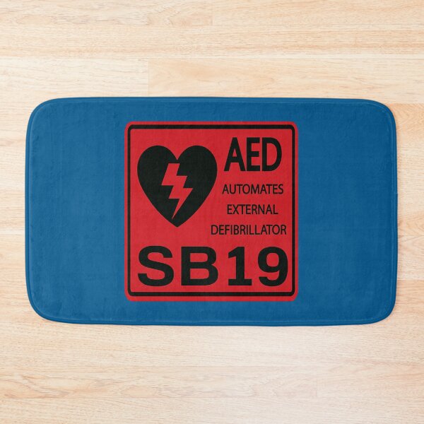 Item preview, SB19 Merch PPOP Filipino Boy Bands AED Defilbrilator Red Black designed and sold by grecomitchell.