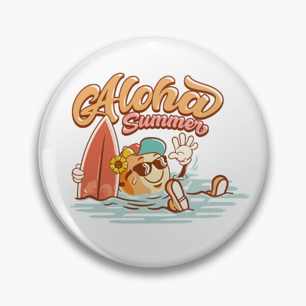 Item preview, Aloha Summer Sun Beach Illustration designed and sold by printify.