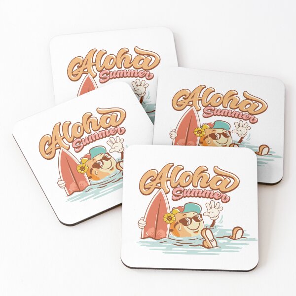Item preview, Aloha Summer Sun Beach Illustration designed and sold by printify.