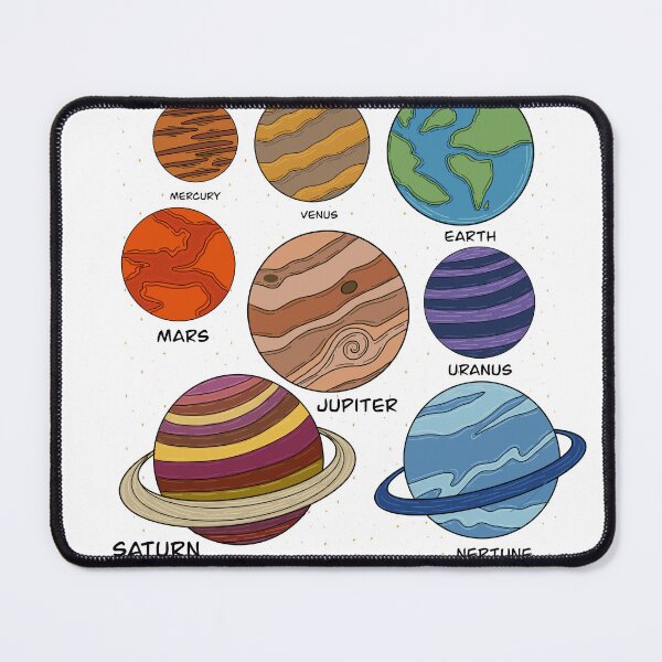 Item preview, All planets solar system with names designed and sold by Daizydrawshop.