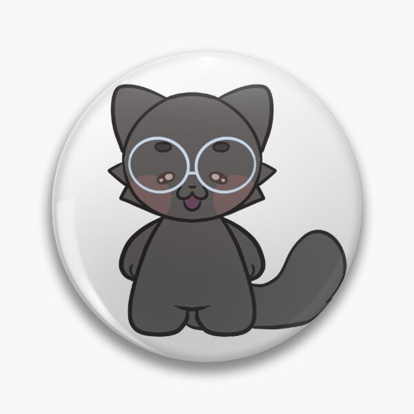 Item preview, Black kitty blushing designed and sold by AmaroNeko.