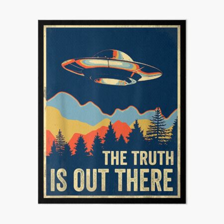 Item preview, The Truth Is Out There Retro Vintage UFO designed and sold by Qudkin.