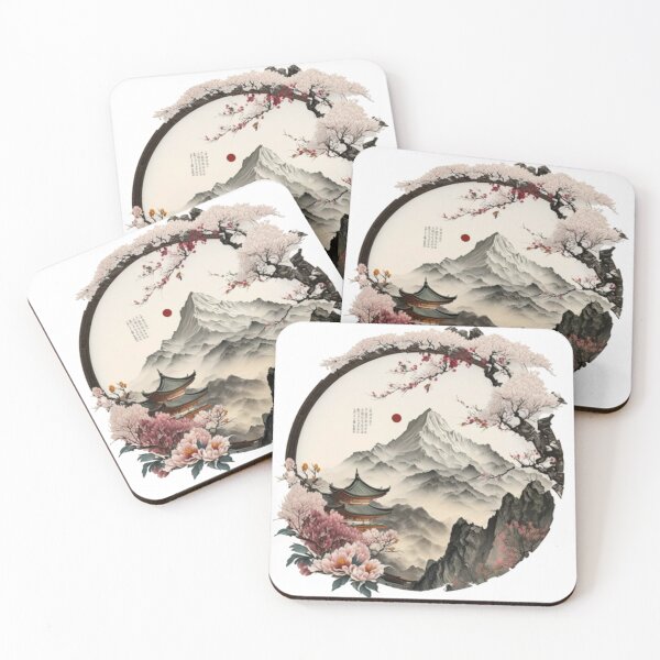 Item preview, Chinese art with cherry blossoms designed and sold by No-No-Name.