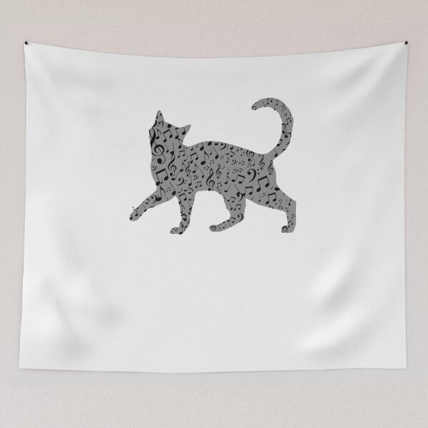 Item preview, Musical Cat Funny Music Music Accessories designed and sold by Seas Wanda.