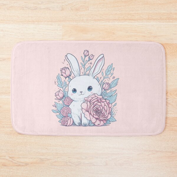 Item preview, Happy Little Rabbit & Roses designed and sold by pigipeach.