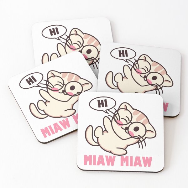 Item preview, Cat miaw,cat miaw love,cute cat lovers designed and sold by Lychee Design.