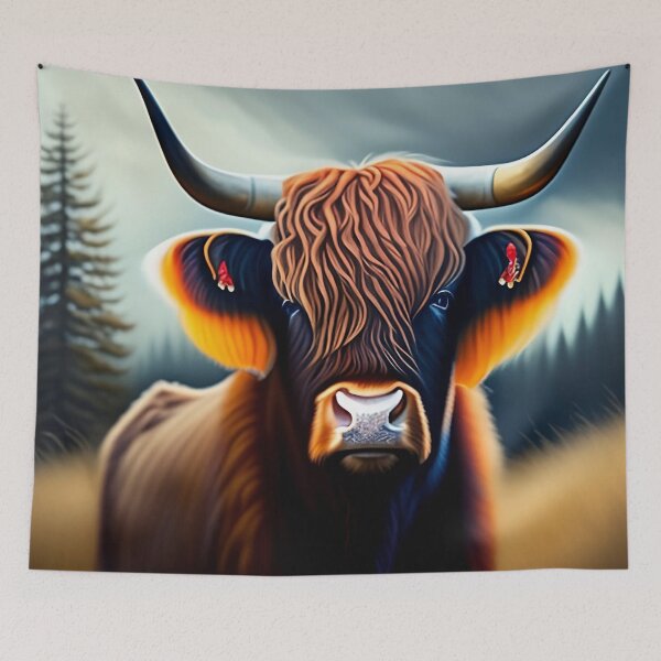 Item preview, Highland Cattle Face designed and sold by Tamas Das.
