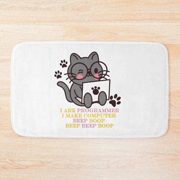 Item preview, Programmer Cat Beep Boop Coding designed and sold by Lychee Design.
