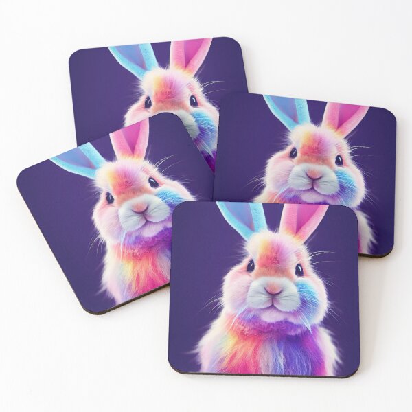 Item preview, Fridolin Colorful - The colorful relaxed rabbit designed and sold by Pixelboys.