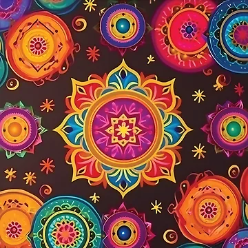 Artwork thumbnail, Diwali Rangoli Pattern by PatternBestFan