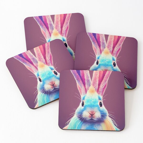 Item preview, Colorful long-eared rabbit lady, the slim Anke designed and sold by Pixelboys.