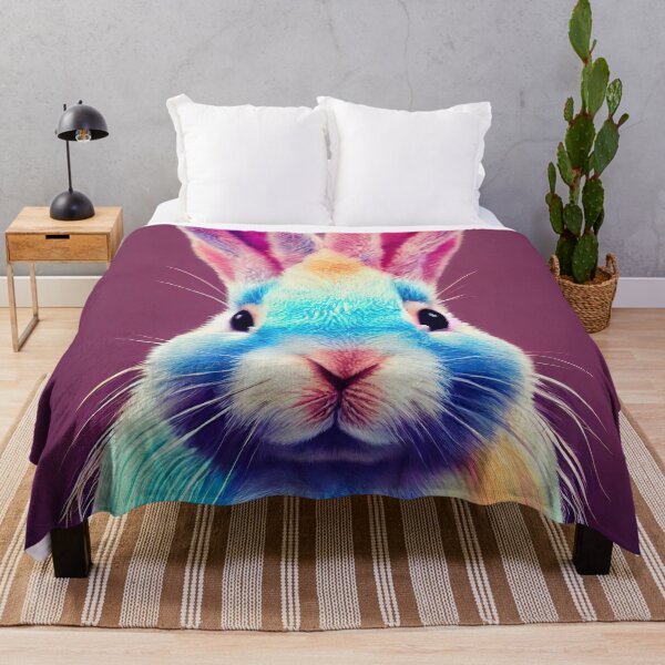 Item preview, Colorful long-eared rabbit lady, the slim Anke designed and sold by Pixelboys.