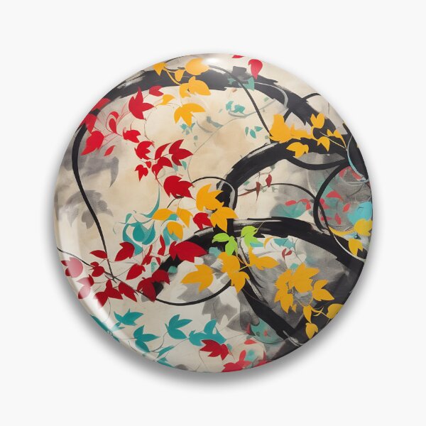 Item preview, Japanese floral pattern with leaves I designed and sold by alphadaze.