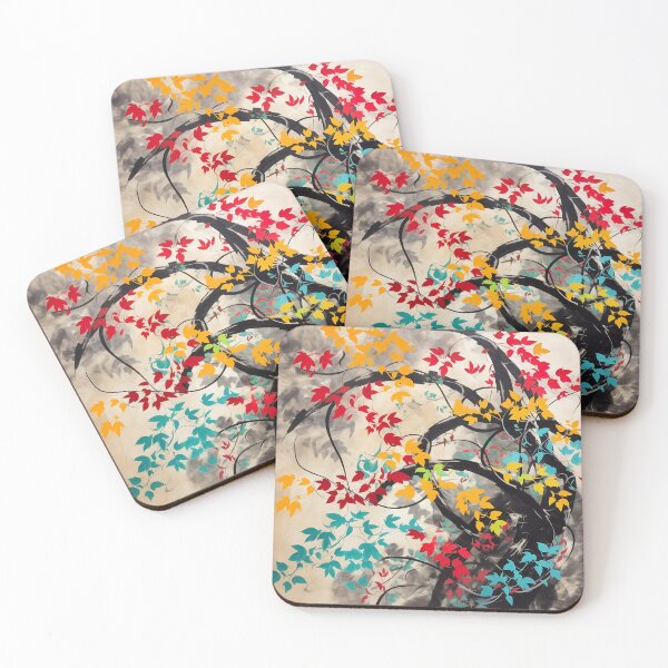 Item preview, Japanese floral pattern with leaves I designed and sold by alphadaze.