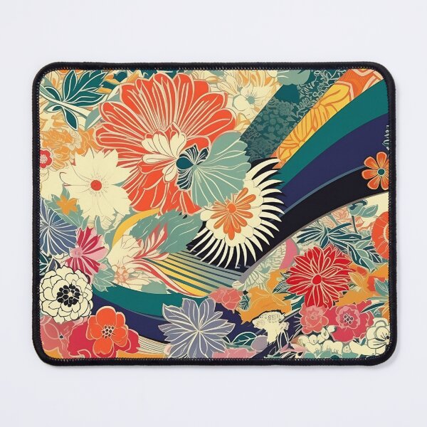 Item preview, Japanese floral pattern with leaves II designed and sold by alphadaze.