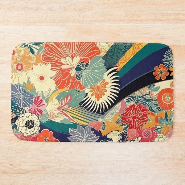 Item preview, Japanese floral pattern with leaves II designed and sold by alphadaze.