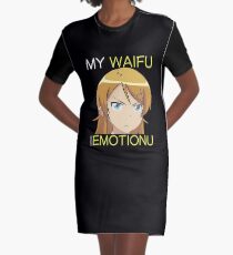 Anime Waifu Inspired Shirt Graphic T-Shirt Dress