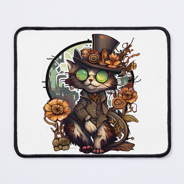 Item preview, lindo gato steampunk designed and sold by futuresimo04.