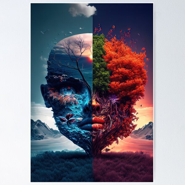 Item preview, Man vs Nature: Surrealistic combination of two worlds designed and sold by Piotrek0001.