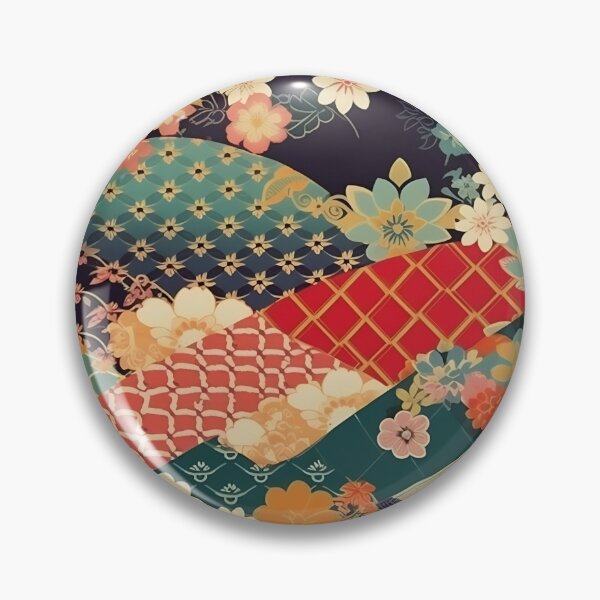 Item preview, Japanese floral pattern with fans VI designed and sold by alphadaze.