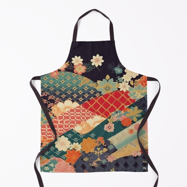 Item preview, Japanese floral pattern with fans VI designed and sold by alphadaze.